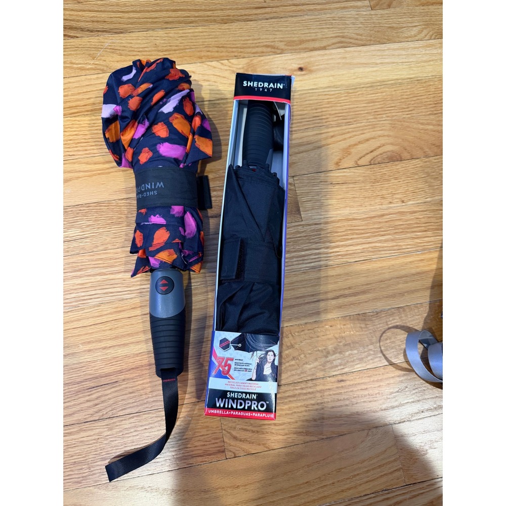 ShedRain WindPro Vented Compact Umbrella - 46" Arc, 75 MPH Windproof TWO